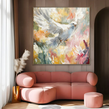 Quadro Stampa su Tela Ascesa Bianca - CupidoDesign