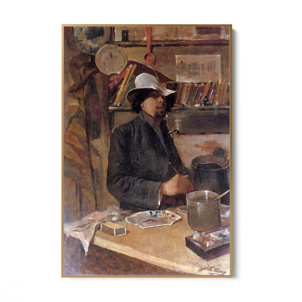 Quadro Stampa su Tela Autoritratto, Jan Toorop - CupidoDesign