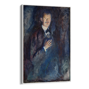 Quadro Stampa su Tela Autoritratto con sigaretta, Edvard Munch - CupidoDesign