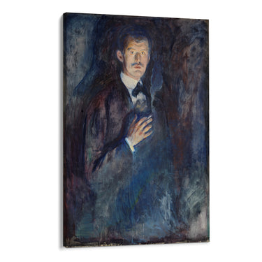 Quadro Stampa su Tela Autoritratto con sigaretta, Edvard Munch - CupidoDesign
