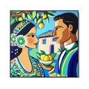 Quadro Stampa su Tela Bacio a Taormina - CupidoDesign
