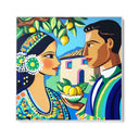 Quadro Stampa su Tela Bacio a Taormina - CupidoDesign