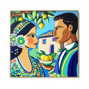 Quadro Stampa su Tela Bacio a Taormina - CupidoDesign