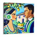 Quadro Stampa su Tela Bacio a Taormina - CupidoDesign