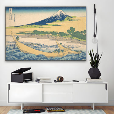 Quadro Stampa su Tela Baia di Tago, Katsushika Hokusai - CupidoDesign