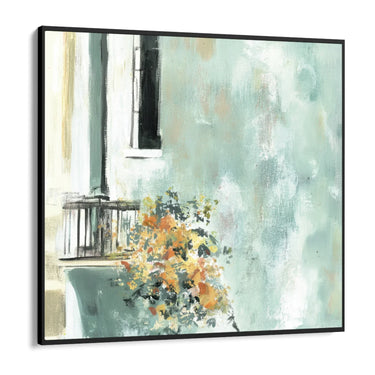 Quadro Stampa su Tela Balcone in Fiore - CupidoDesign
