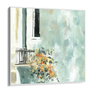 Quadro Stampa su Tela Balcone in Fiore - CupidoDesign
