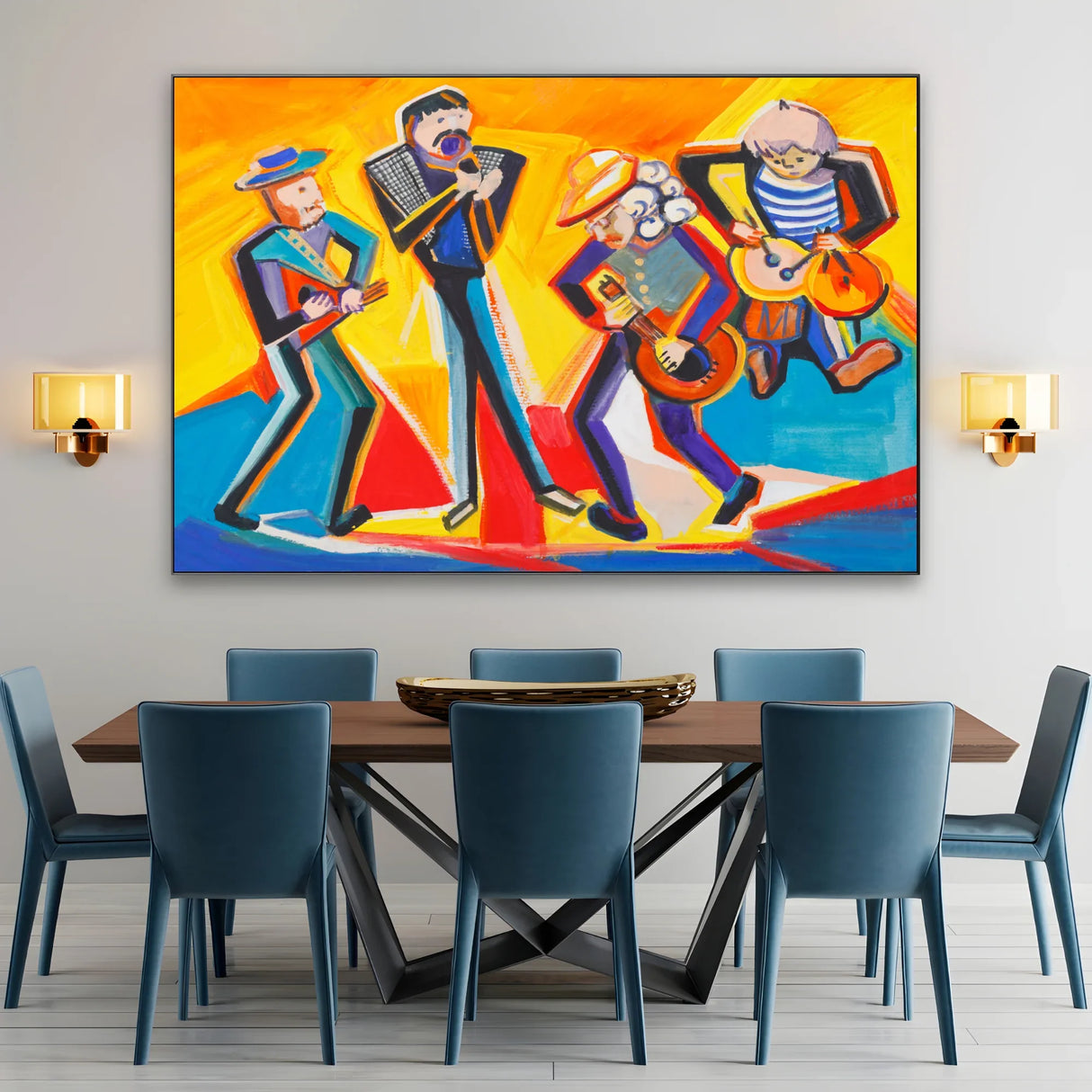 Quadro Stampa su Tela Banda in movimento - CupidoDesign
