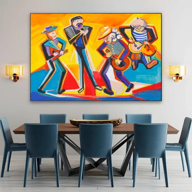 Quadro Stampa su Tela Banda in movimento - CupidoDesign