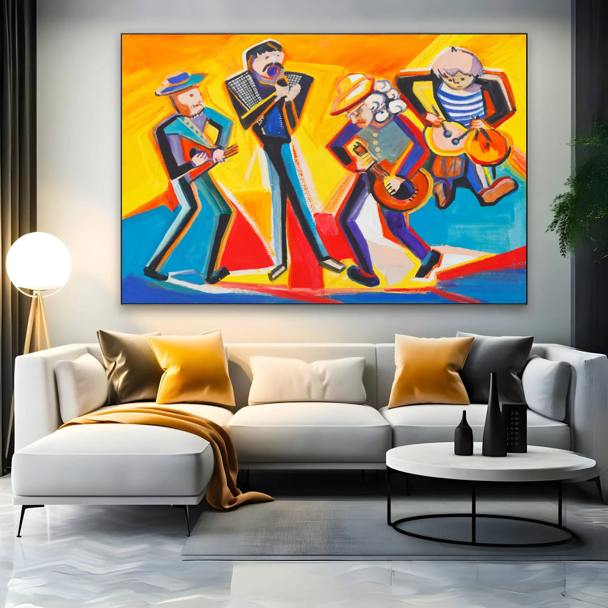 Quadro Stampa su Tela Banda in movimento - CupidoDesign