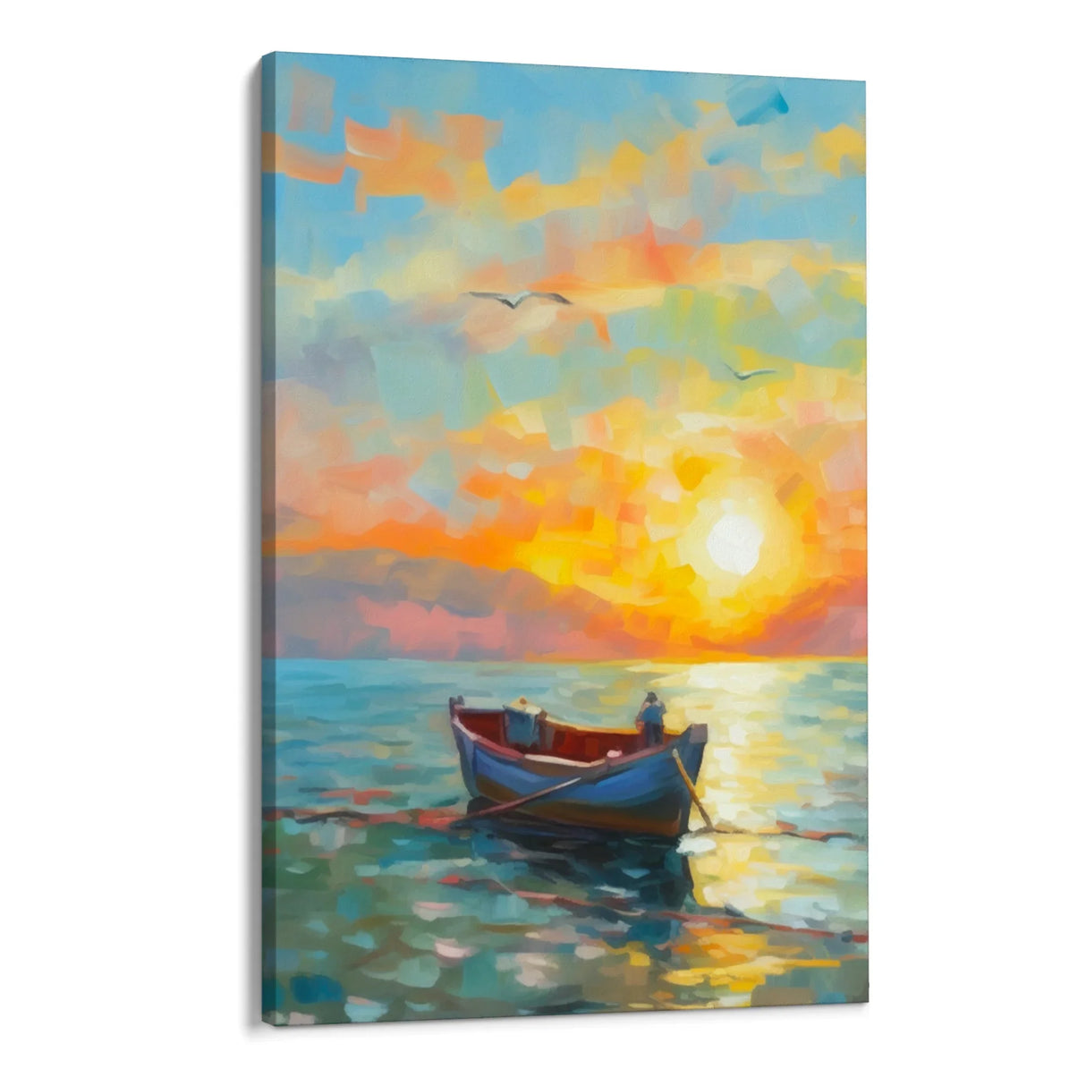 Quadro Stampa su Tela Barca solitaria - CupidoDesign