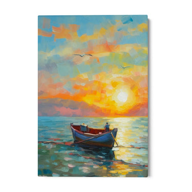 Quadro Stampa su Tela Barca solitaria - CupidoDesign