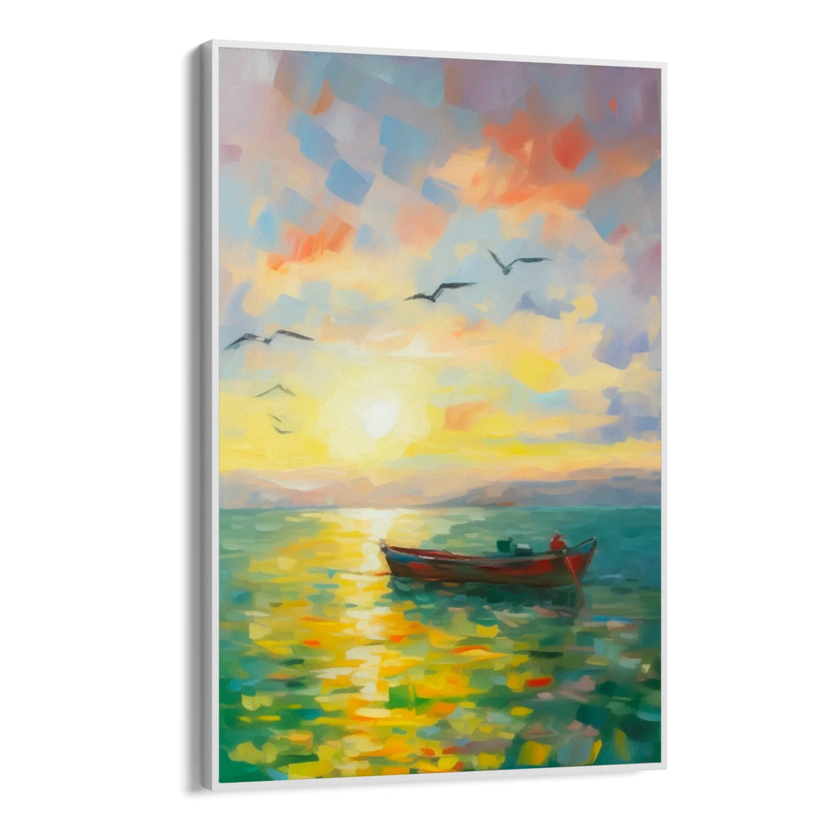 Quadro Stampa su Tela Barca solitaria - CupidoDesign