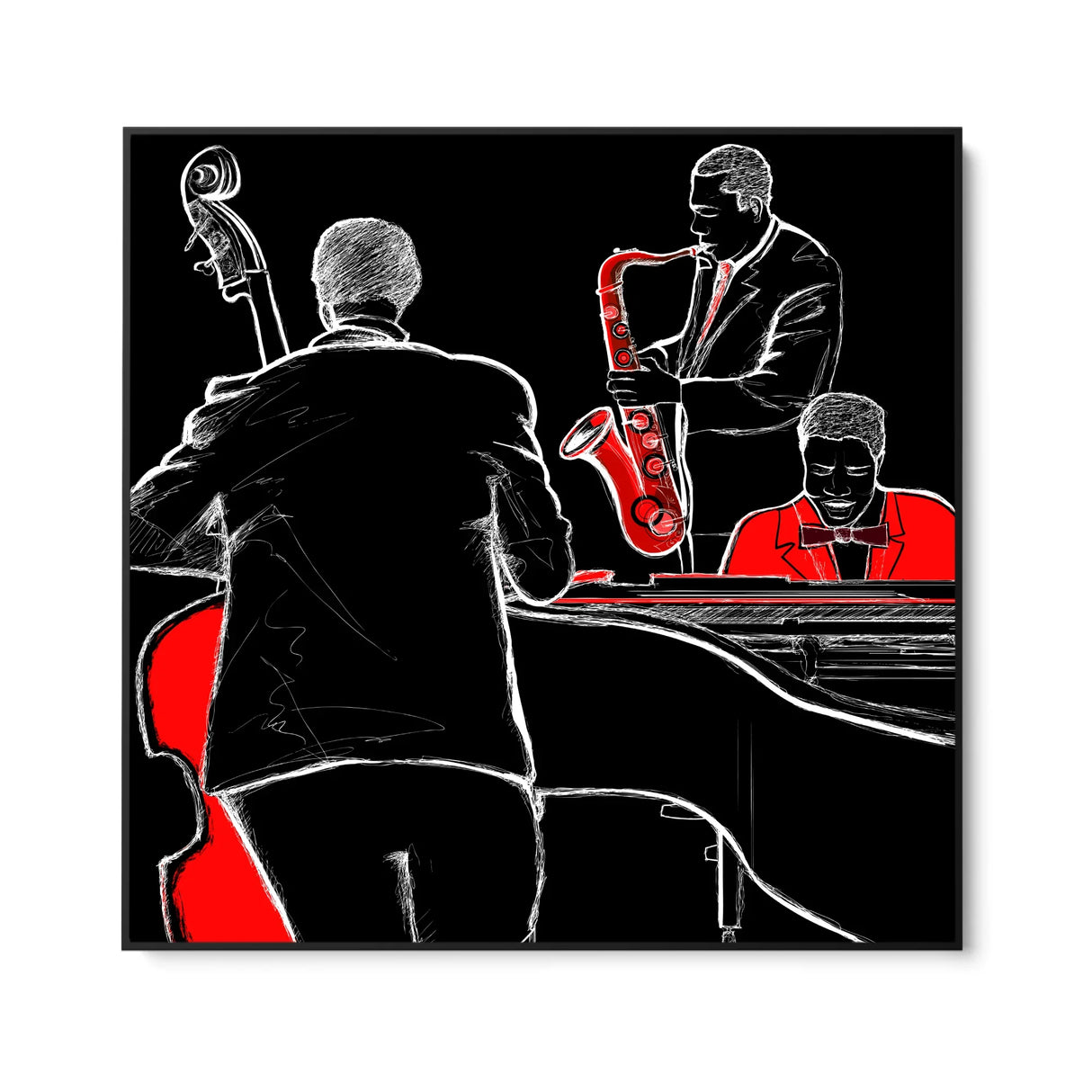 Quadro Stampa su Tela Battito Ritmico - CupidoDesign