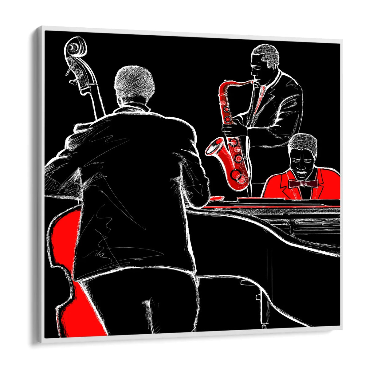Quadro Stampa su Tela Battito Ritmico - CupidoDesign