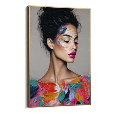 Quadro Stampa su Tela Bellezza Piumata - CupidoDesign