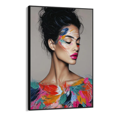 Quadro Stampa su Tela Bellezza Piumata - CupidoDesign