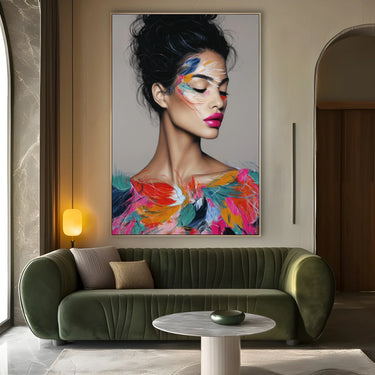 Quadro Stampa su Tela Bellezza Piumata - CupidoDesign