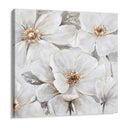 Quadro Stampa su Tela Bianco Fiorito - CupidoDesign