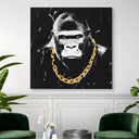 Quadro Stampa su Tela Black Gorilla - CupidoDesign
