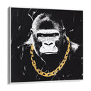 Quadro Stampa su Tela Black Gorilla - CupidoDesign