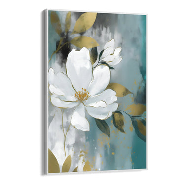Quadro Stampa su Tela Bocciolo celeste - CupidoDesign