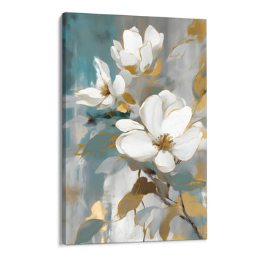 Quadro Stampa su Tela Bocciolo celeste - CupidoDesign