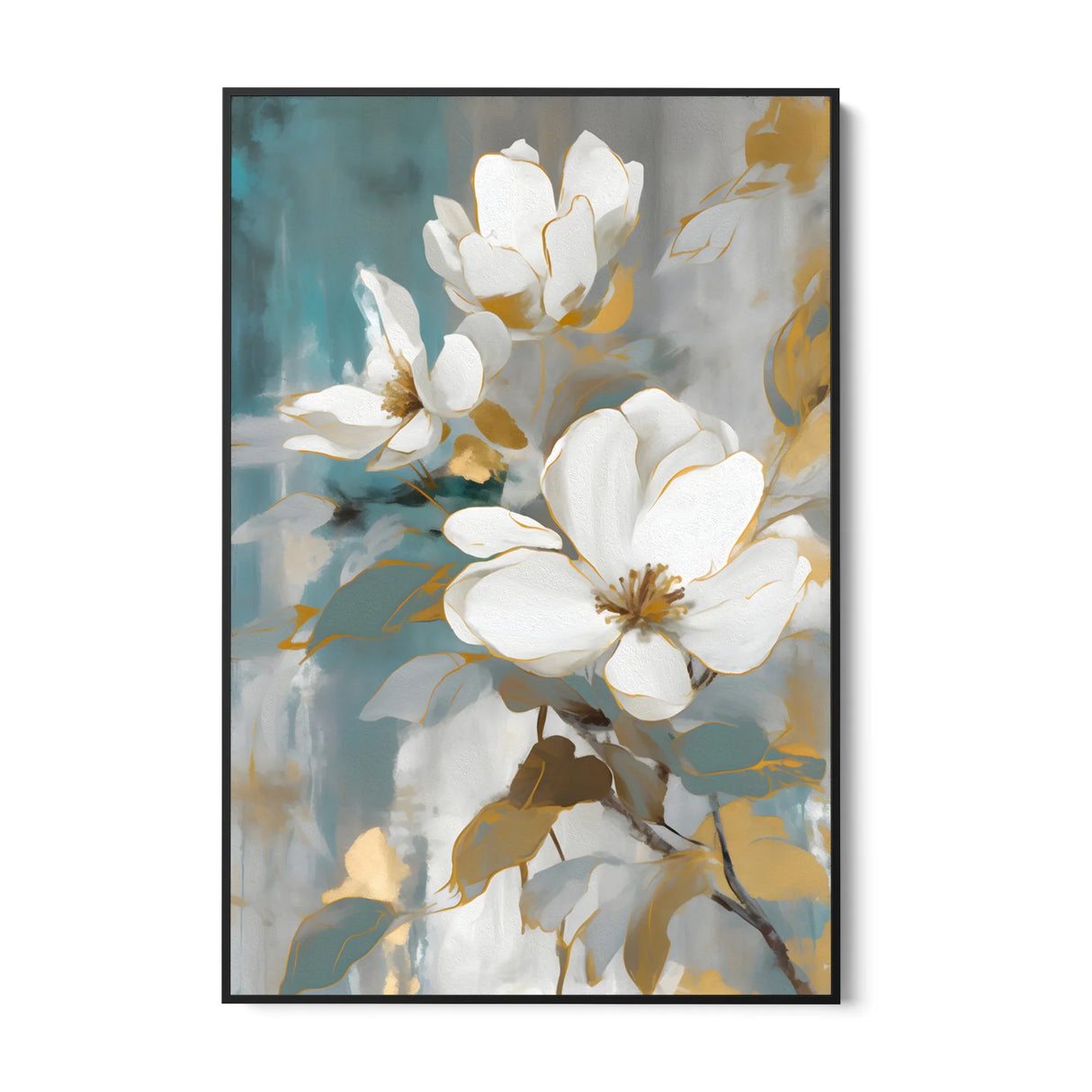 Quadro Stampa su Tela Bocciolo celeste - CupidoDesign
