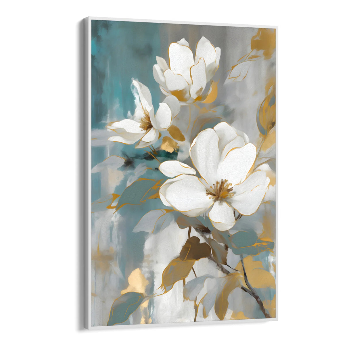 Quadro Stampa su Tela Bocciolo celeste - CupidoDesign
