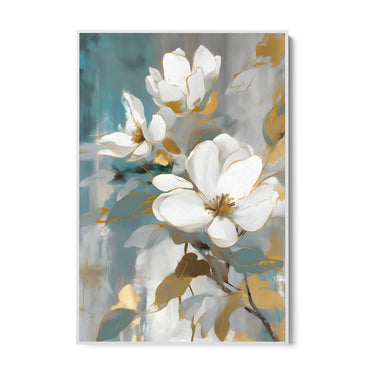 Quadro Stampa su Tela Bocciolo celeste - CupidoDesign