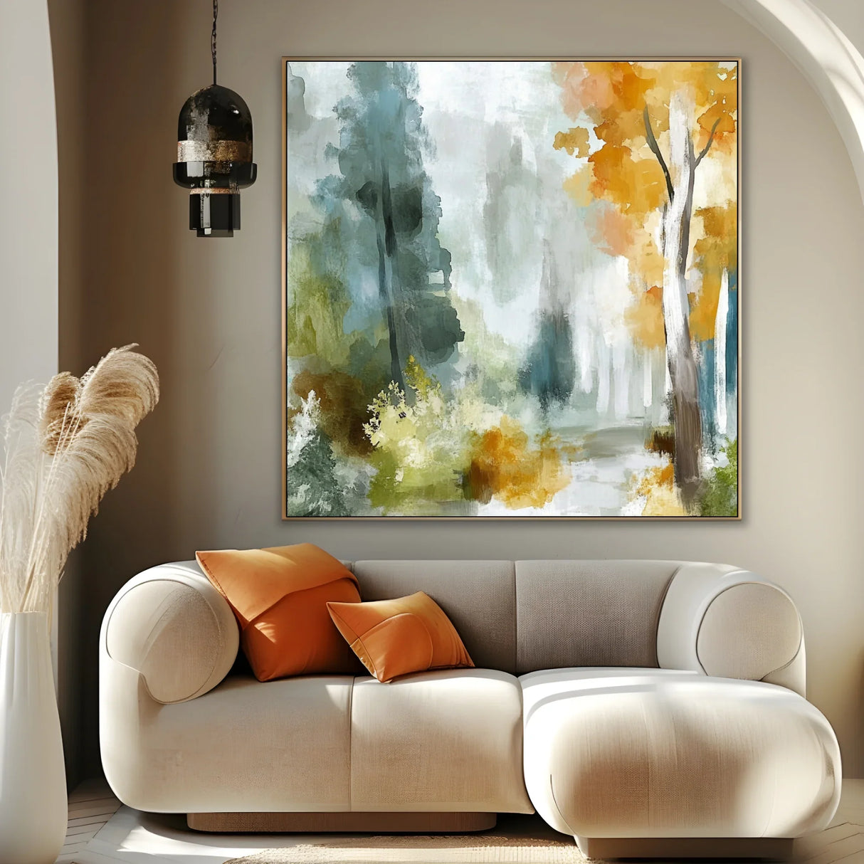 Quadro Stampa su Tela Bosco Soffuso - CupidoDesign