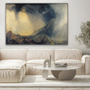 Quadro Stampa su Tela Bufera di neve Annibale e il suo esercito attraversano le Alpi, William Turner - CupidoDesign