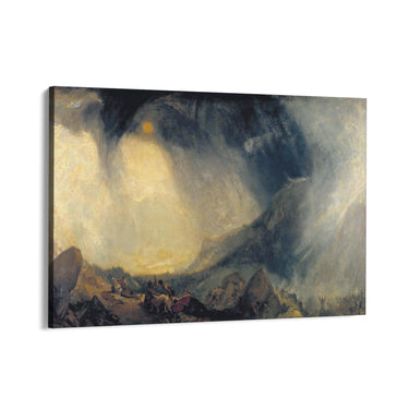 Quadro Stampa su Tela Bufera di neve Annibale e il suo esercito attraversano le Alpi, William Turner - CupidoDesign