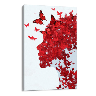 Quadro Stampa su Tela Butterfly Effect - CupidoDesign