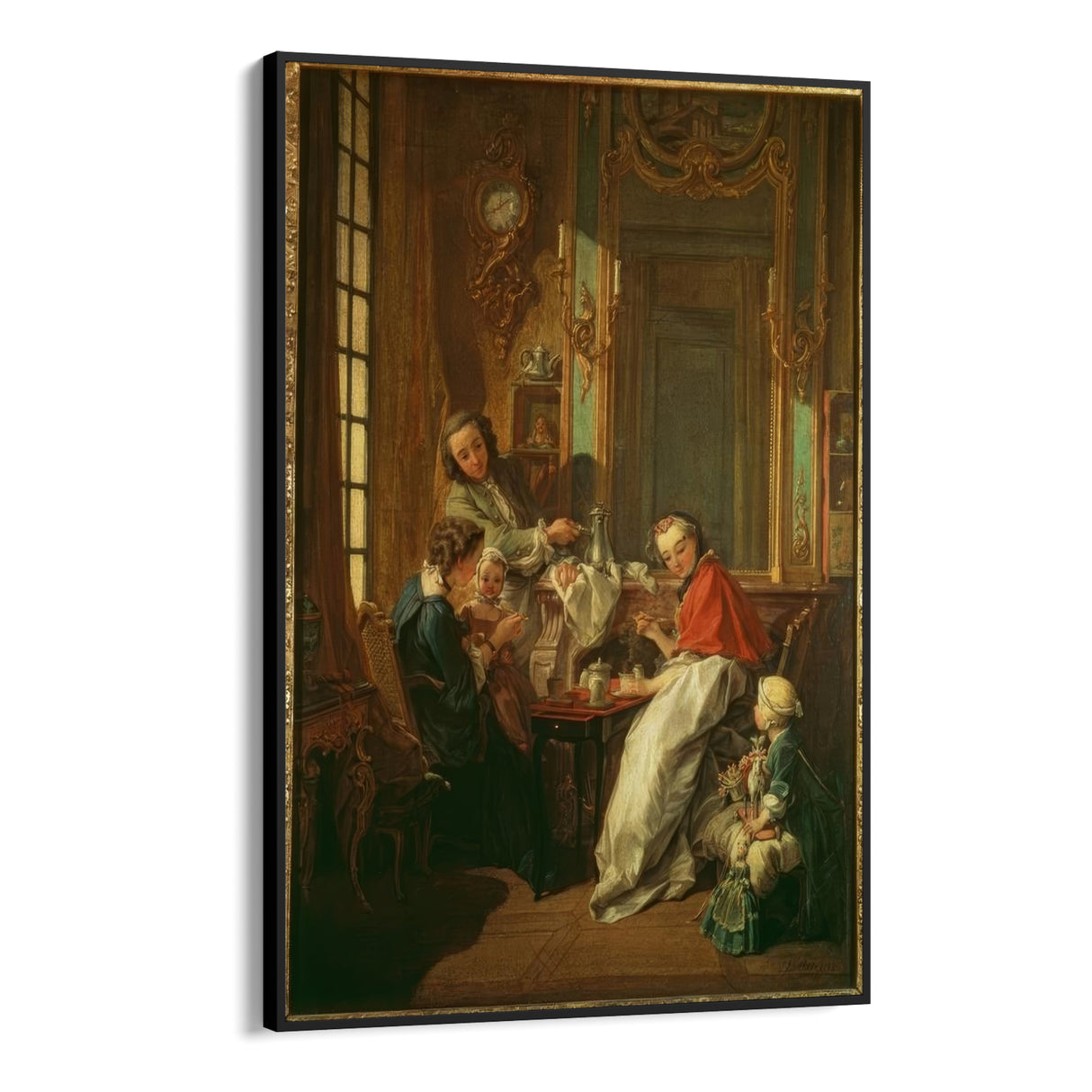Quadro Stampa su Tela Caffé del mattino, Francois Boucher - CupidoDesign