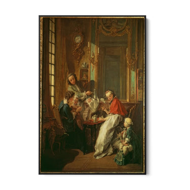Quadro Stampa su Tela Caffé del mattino, Francois Boucher - CupidoDesign
