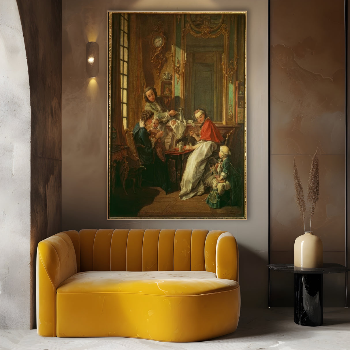 Quadro Stampa su Tela Caffé del mattino, Francois Boucher - CupidoDesign