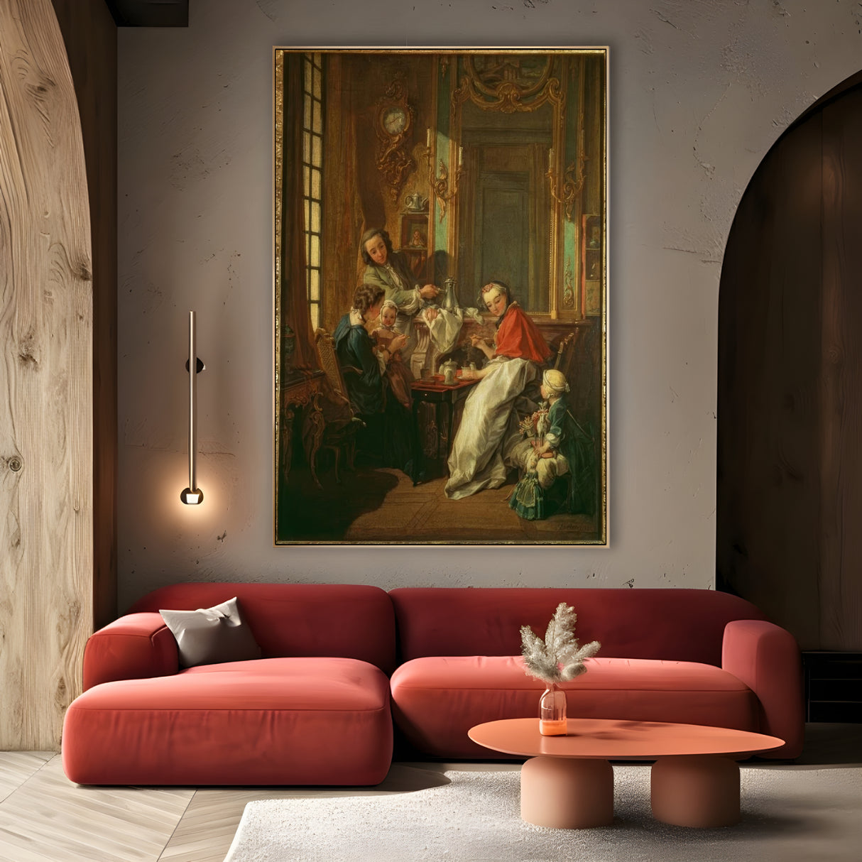 Quadro Stampa su Tela Caffé del mattino, Francois Boucher - CupidoDesign