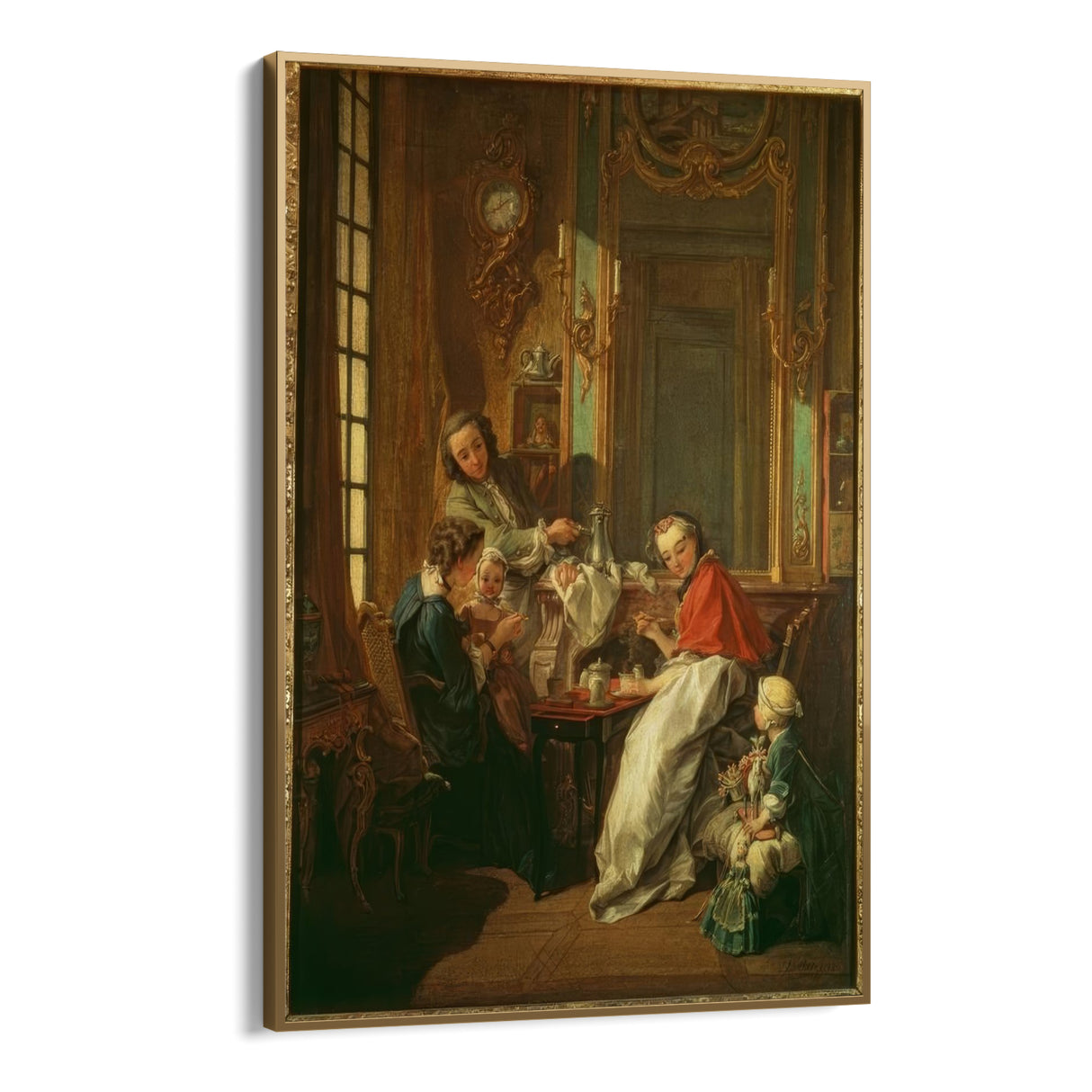Quadro Stampa su Tela Caffé del mattino, Francois Boucher - CupidoDesign