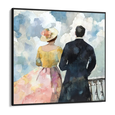 Quadro Stampa su Tela Camminata Retrò - CupidoDesign