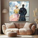 Quadro Stampa su Tela Camminata Retrò - CupidoDesign