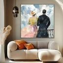 Quadro Stampa su Tela Camminata Retrò - CupidoDesign