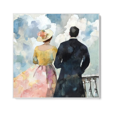 Quadro Stampa su Tela Camminata Retrò - CupidoDesign