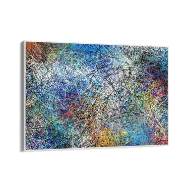 Quadro Stampa su Tela Caos cromatico - CupidoDesign