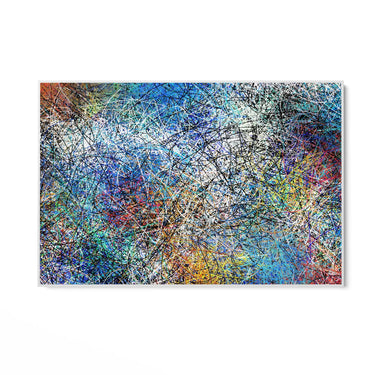 Quadro Stampa su Tela Caos cromatico - CupidoDesign