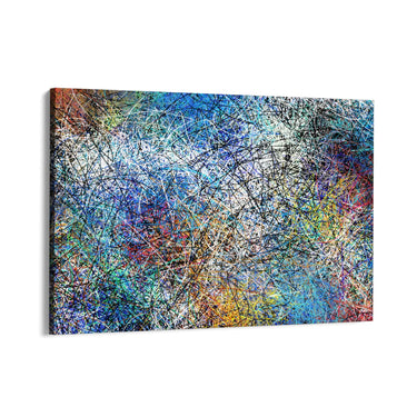 Quadro Stampa su Tela Caos cromatico - CupidoDesign