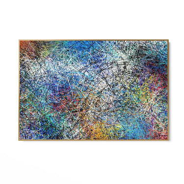 Quadro Stampa su Tela Caos cromatico - CupidoDesign