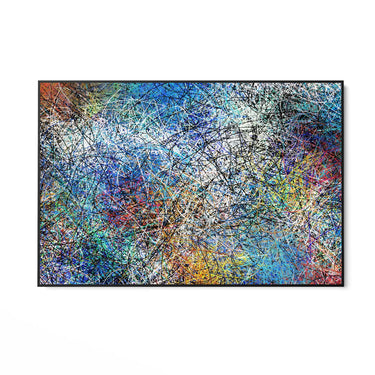 Quadro Stampa su Tela Caos cromatico - CupidoDesign