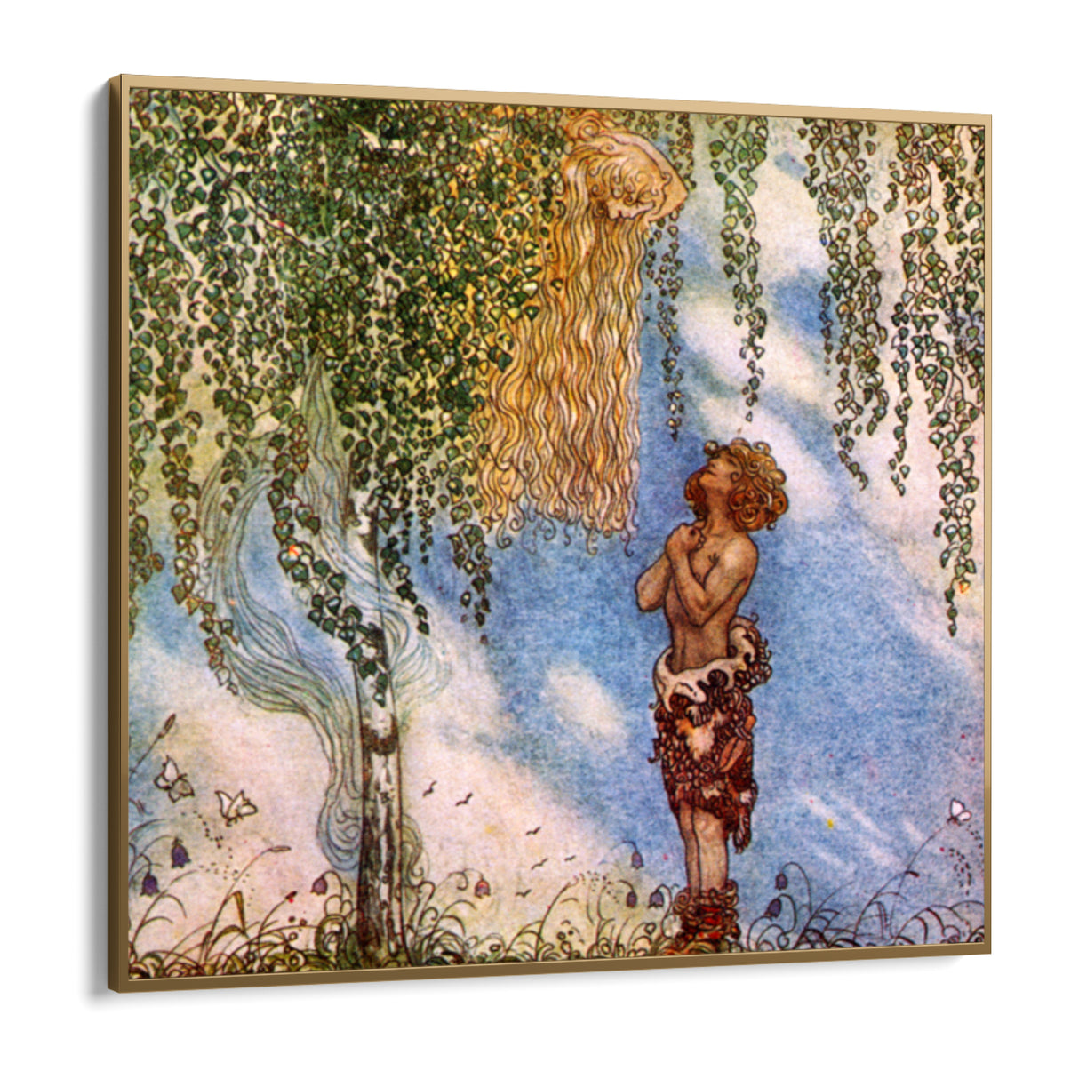 Quadro Stampa su Tela Capelli D'Oro, John Bauer - CupidoDesign