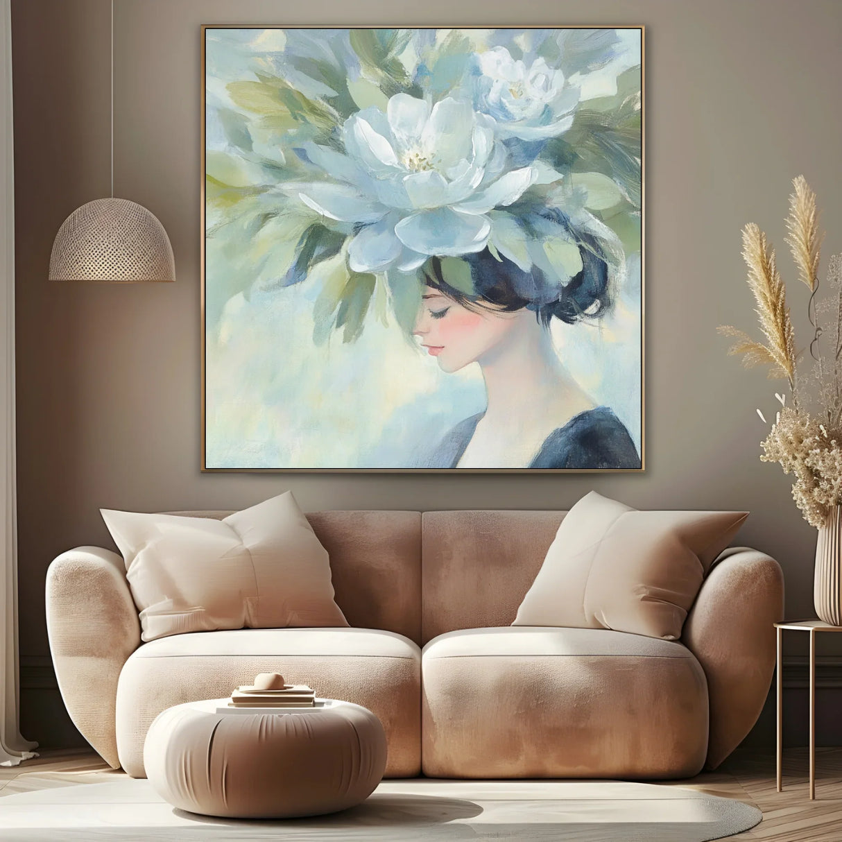 Quadro Stampa su Tela Capelli di Petalo - CupidoDesign